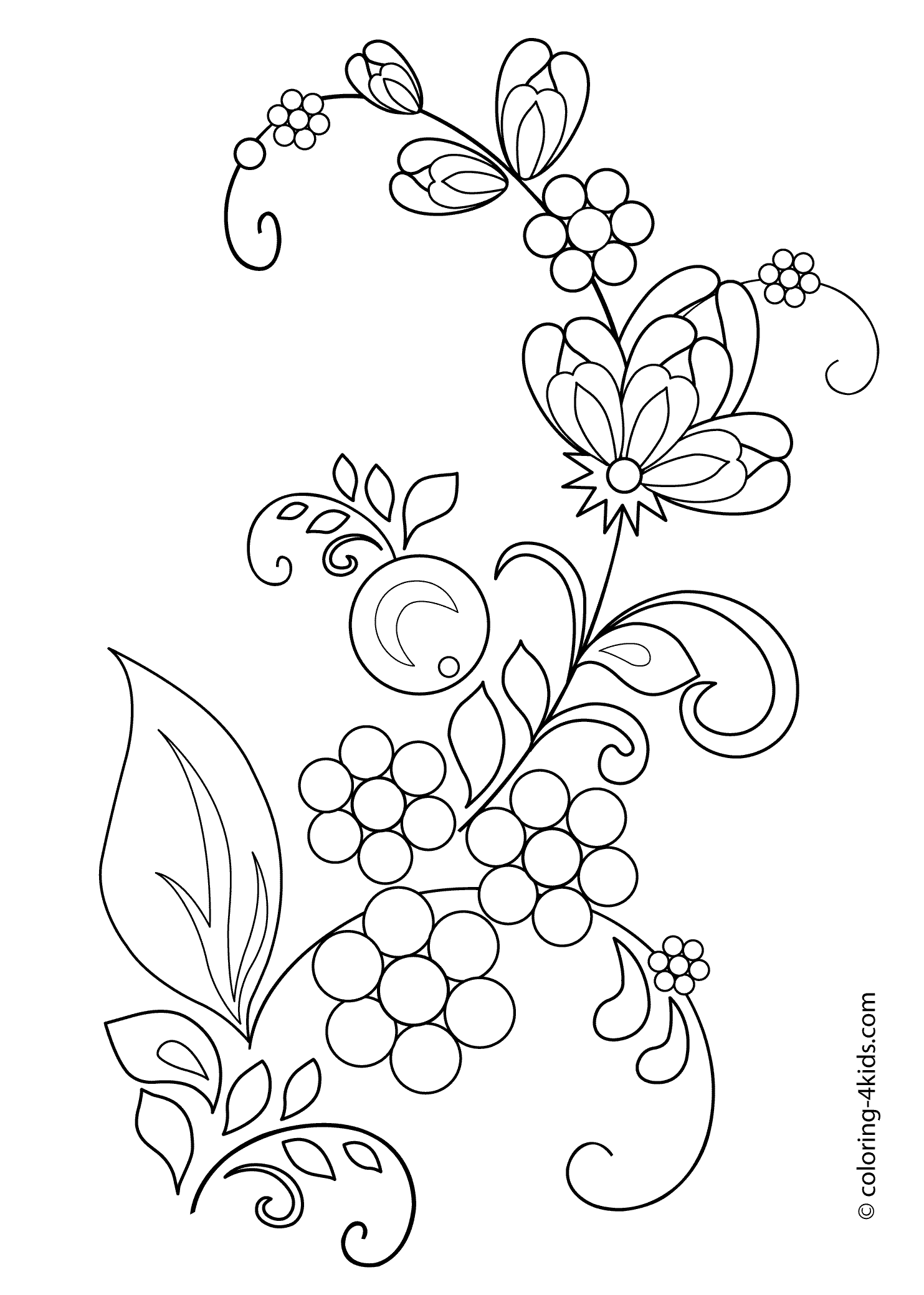 flowers colouring free printable flower coloring pages for kids best colouring flowers 