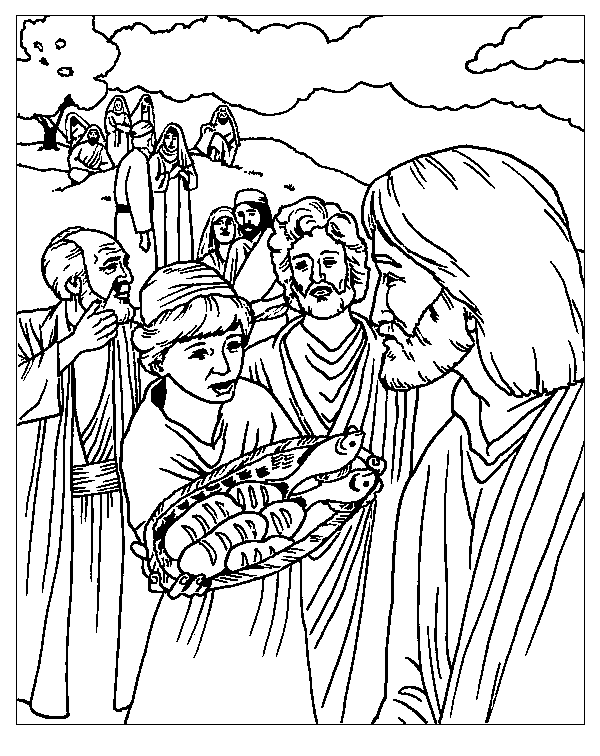 free coloring pages feeding 5000 jesus feeds 5000 coloring page ministry to childrencom pages feeding free coloring 5000 