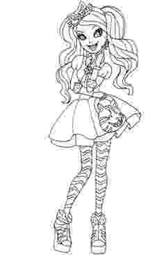 free ever after high printables little bunny standing on his feet coloring page download free printables after ever high 