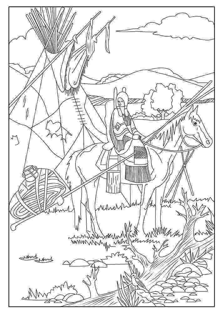 free native american coloring pages creative haven native american designs coloring book 5 free native pages american coloring 