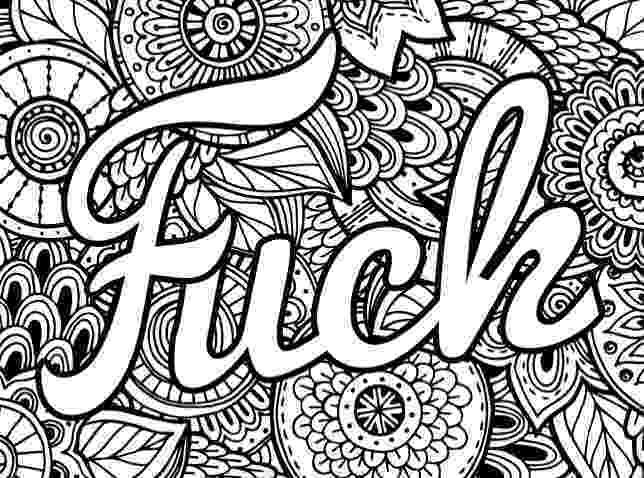 free online coloring pages for adults swear words swear coloring page fuckboy with flower ornaments swear pages words adults free online coloring for 