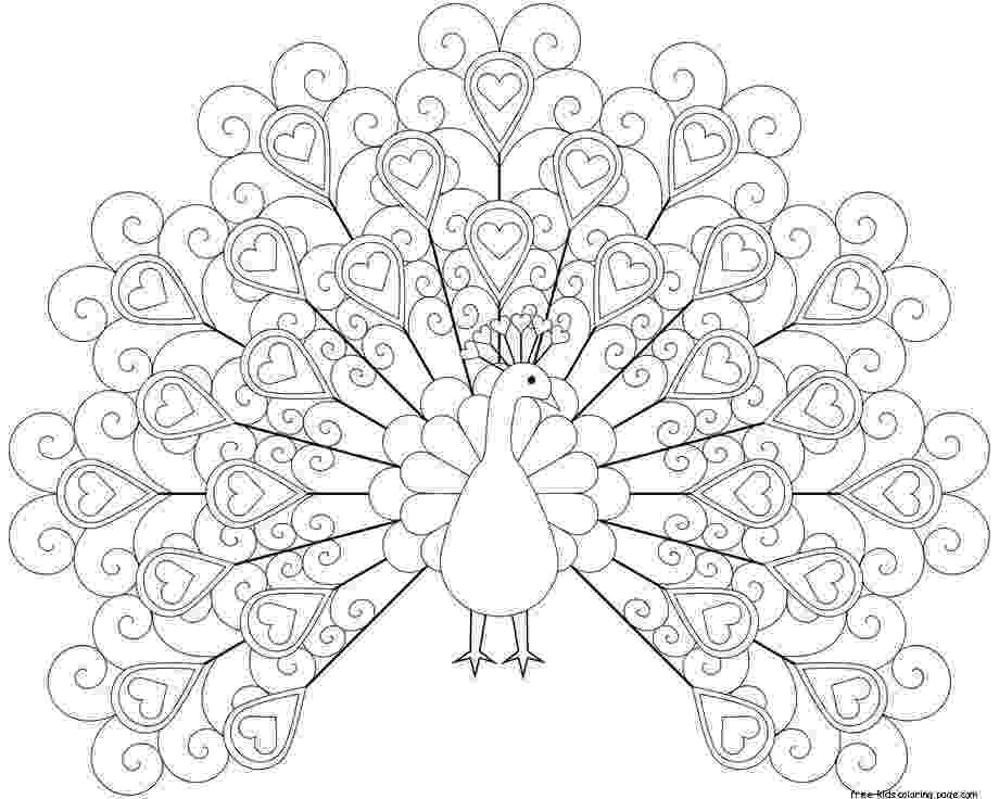 free peacock printables zentangle peacock with ornament coloring page free free printables peacock 