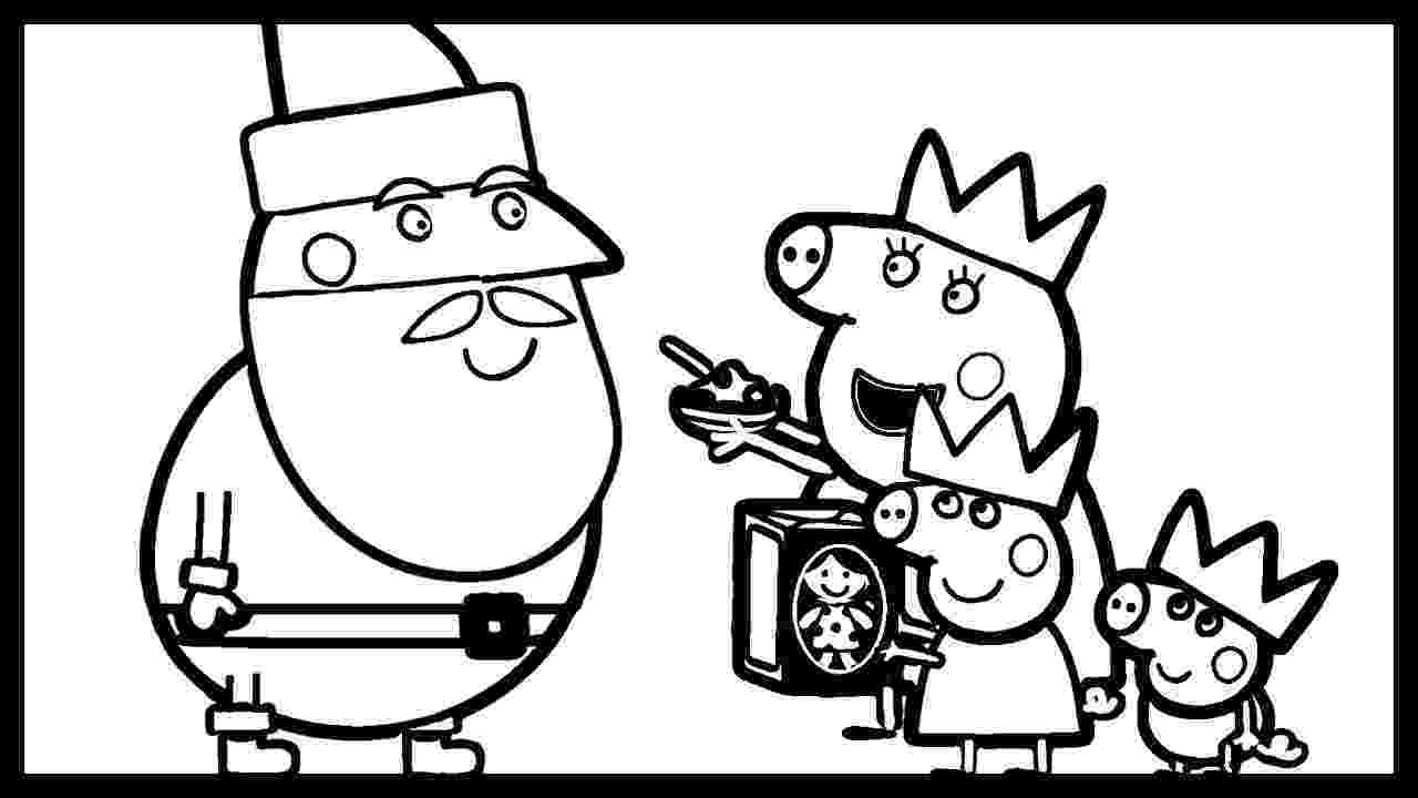 free peppa pig christmas colouring pages peppa pig christmas coloring pages at getdrawings free peppa colouring pages free pig christmas 