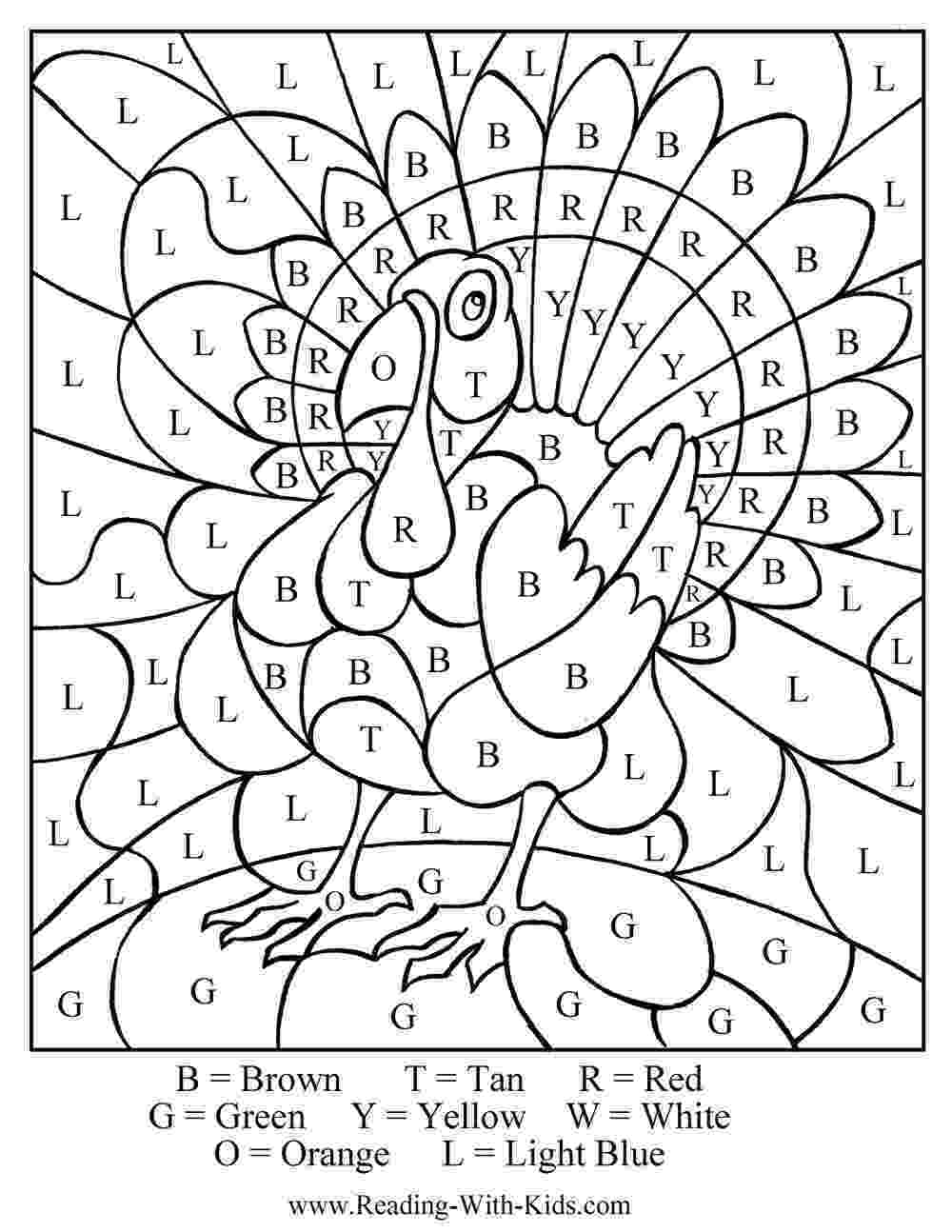 free printable color by number 55 free thanksgiving games crafts coloring pages decor free color number by printable 