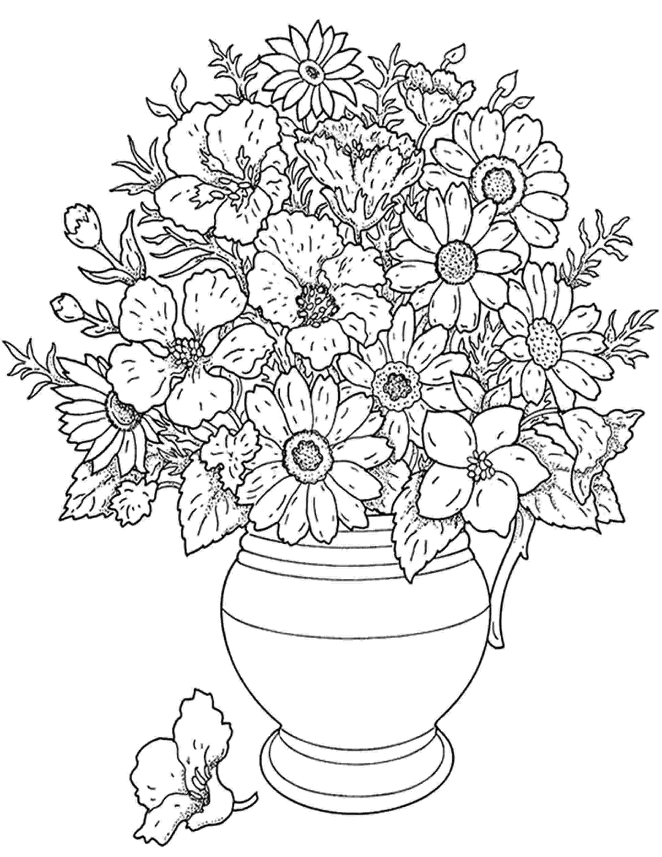 free printable coloring pages flowers coloring pictures of flowers and butterflies beautiful pages flowers printable coloring free 