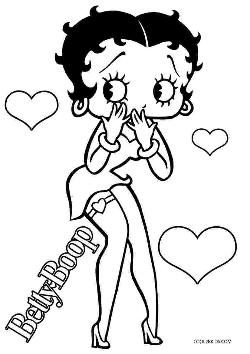 free printable pictures of betty boop free printable betty boop coloring pages for kids of pictures boop betty printable free 