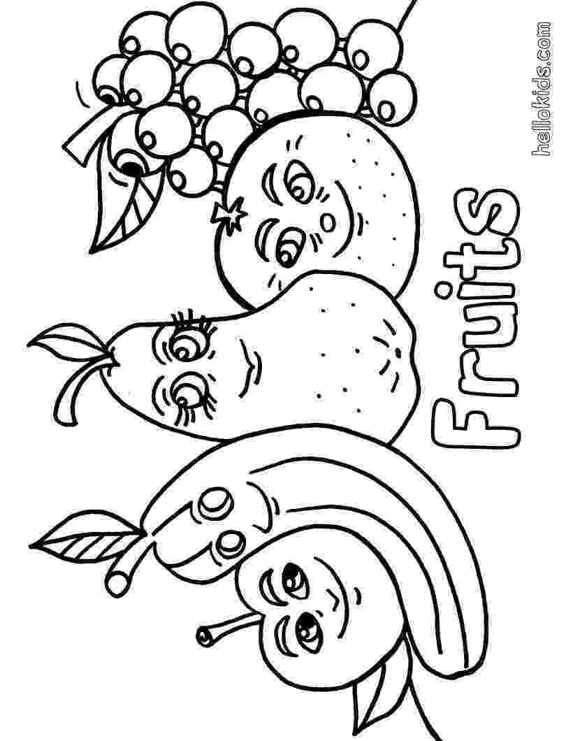 fruit images to color free printable fruit coloring pages for kids to color images fruit 