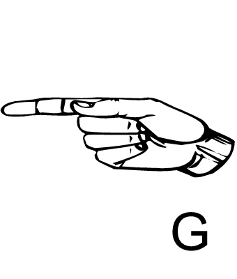 g in sign language asl sign language letter g coloring page free printable g sign language in 