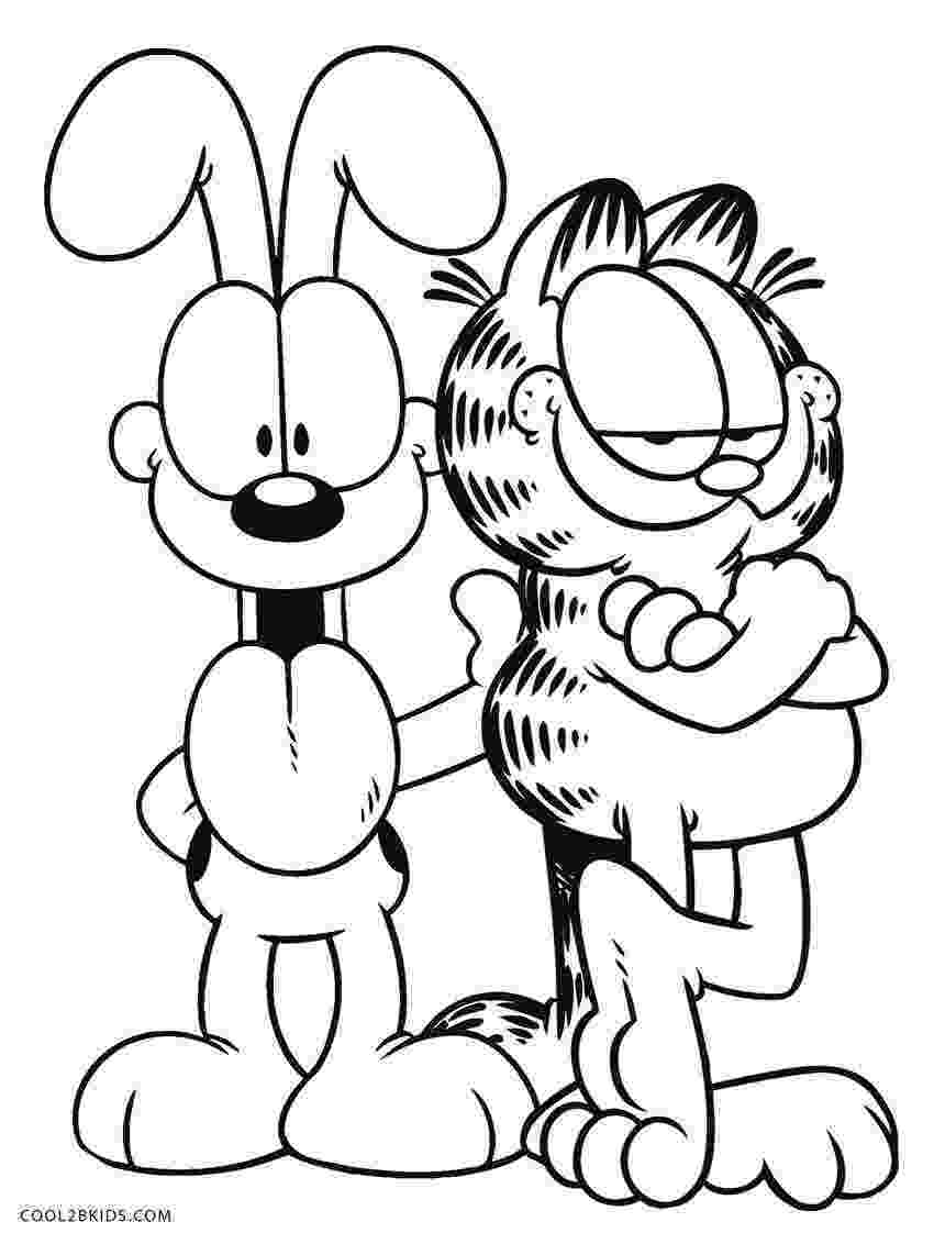 garfield color pages cartoon garfield on pinterest coloring pages garfield color pages garfield 