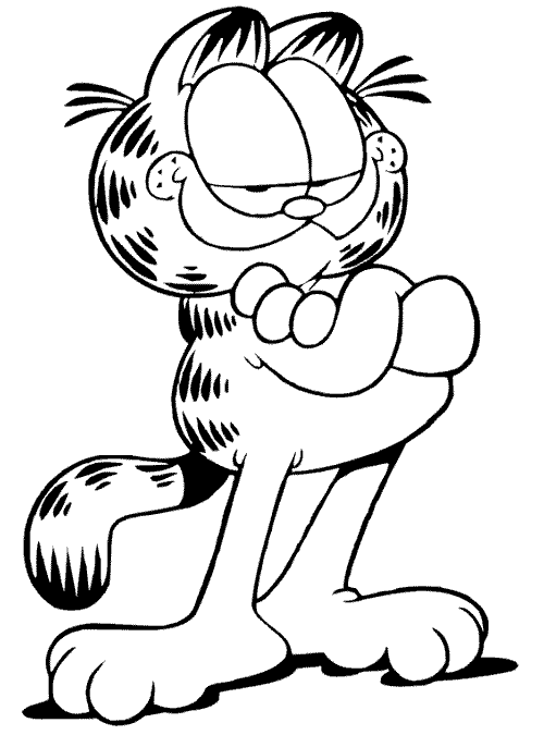 garfield color pages garfield coloring pages to download and print for free garfield pages color 