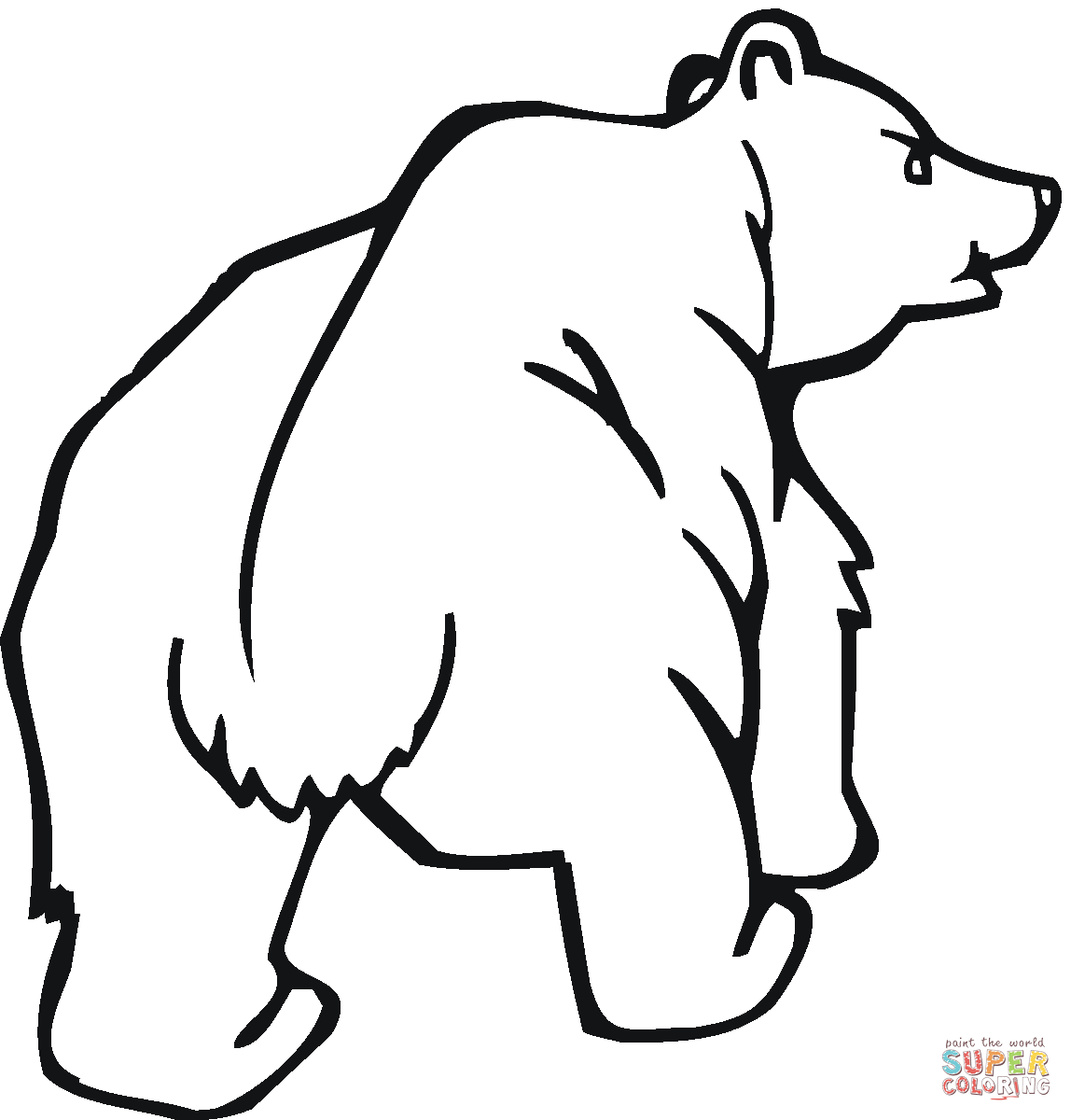 grizzly bear coloring pictures grizzly bear coloring page educationcom coloring grizzly bear pictures 