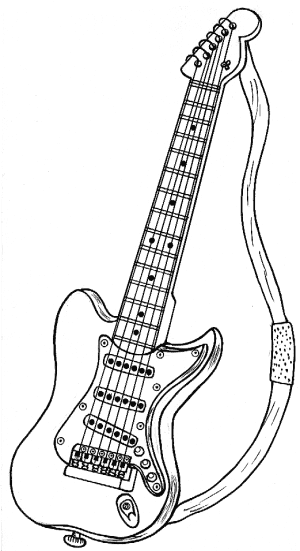guitar coloring pages coloring pages for kids guitar coloring pages for kids coloring pages guitar 