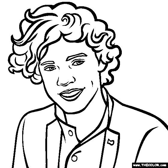 harry styles coloring page sarah39s super colouring pages one direction colouring pages page styles coloring harry 