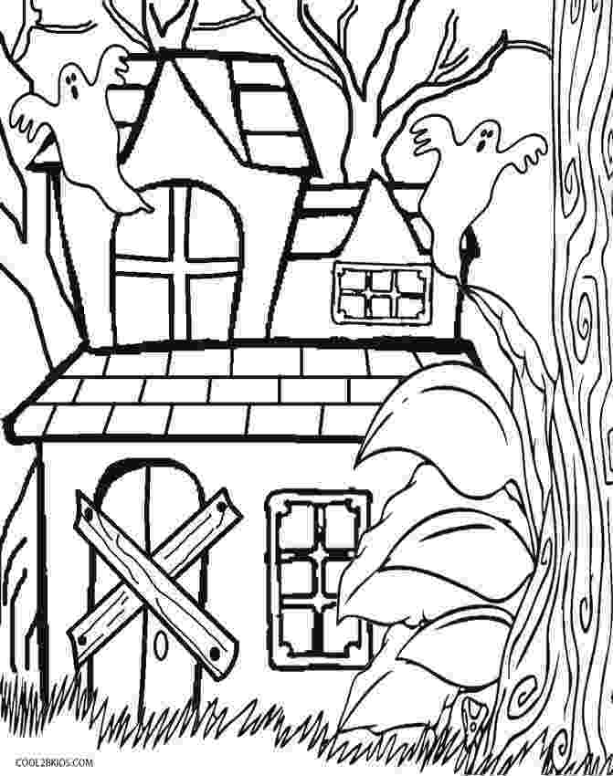 haunted house to color printable haunted house coloring pages for kids cool2bkids to color haunted house 