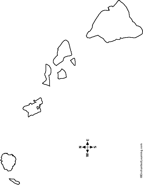 hawaii state map coloring page hawaii state map outline coloring page hawaiian page map hawaii state coloring 