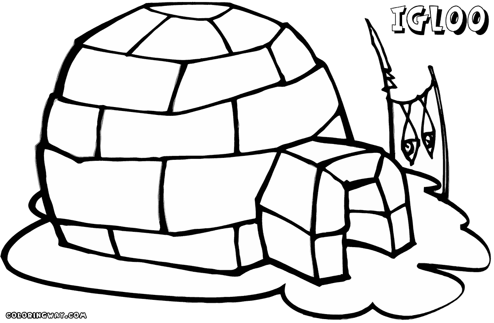 igloo coloring page igloo coloring pages coloring pages to download and print page coloring igloo 