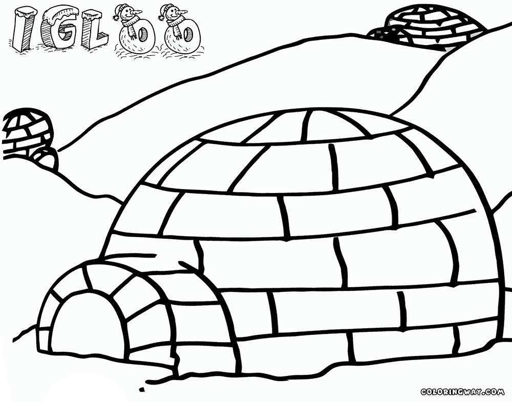 igloo coloring page igloo coloring pages getcoloringpagescom igloo coloring page 