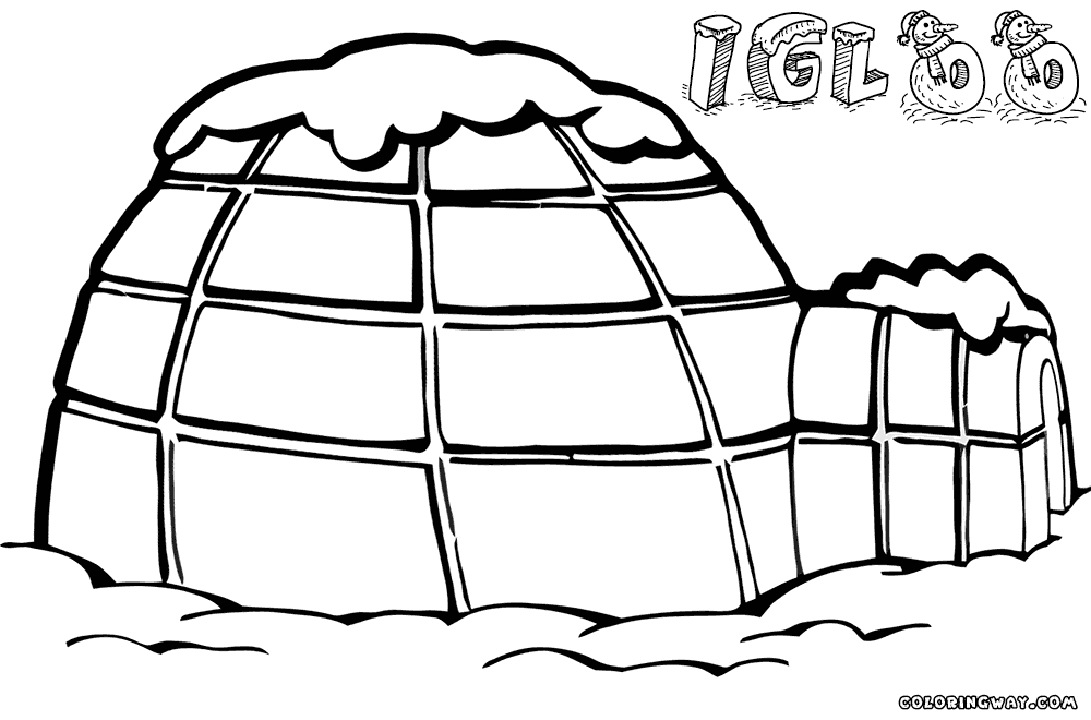 igloo coloring page igloo coloring pages getcoloringpagescom page coloring igloo 