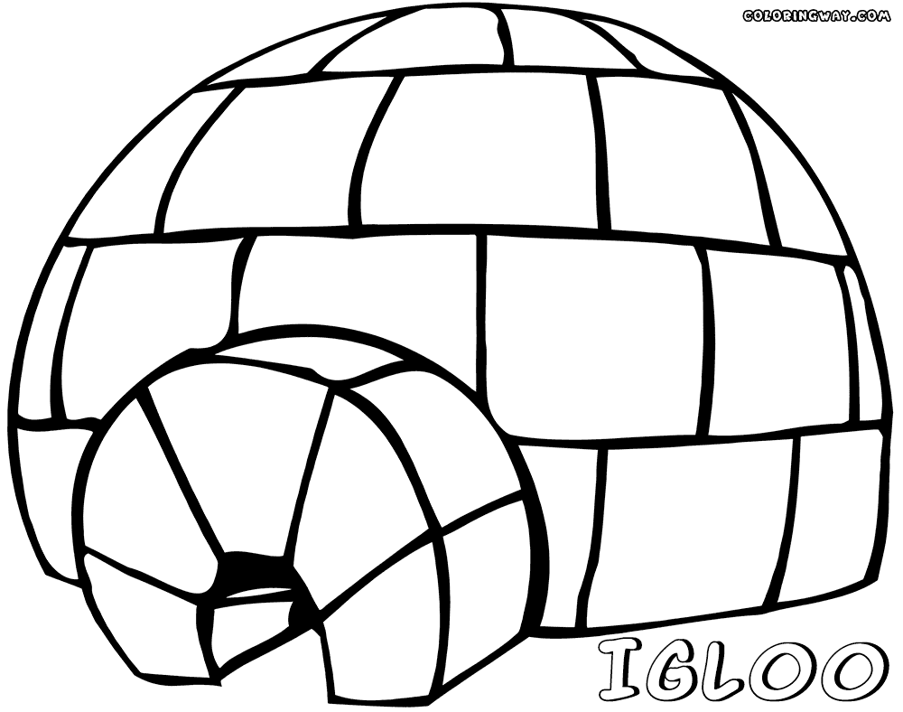 igloo coloring page igloo coloring pages getcoloringpagescom page igloo coloring 