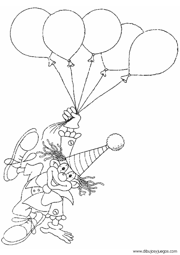 imagenes de payasos con globos para colorear dibujo de payaso con globos actividades para niños colorear para payasos globos imagenes de con 