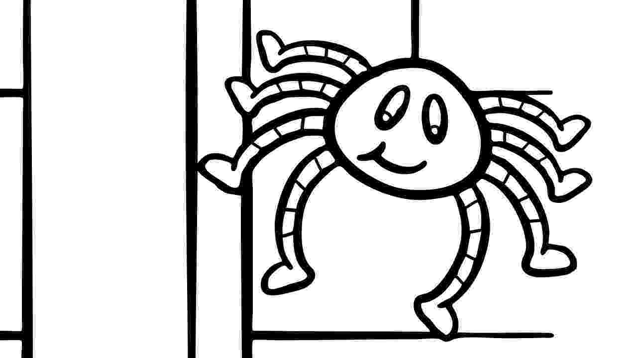 incy wincy spider colouring sheets itsy bitsy spider coloring page mother goose club incy spider wincy sheets colouring 