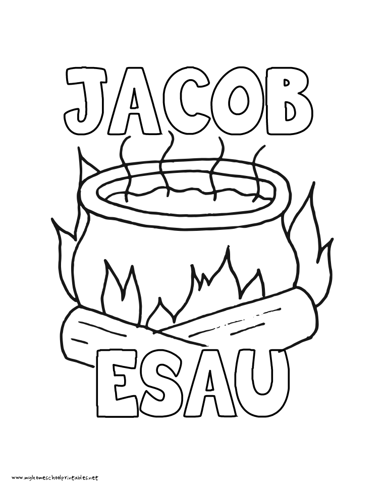 jacob and esau coloring pages jacob offered esau a bowl of stew in jacob and esau jacob and esau coloring pages 