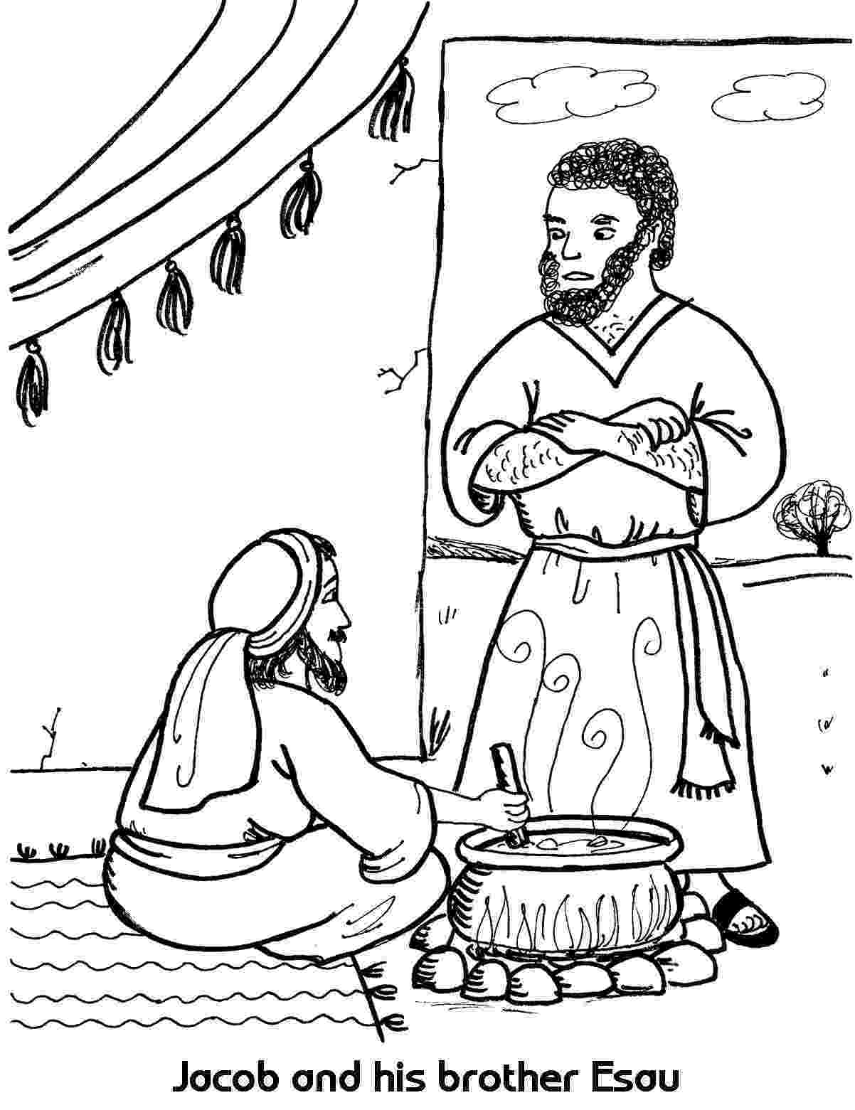 jacob and esau coloring pages pin on jacob esau pages esau coloring jacob and 