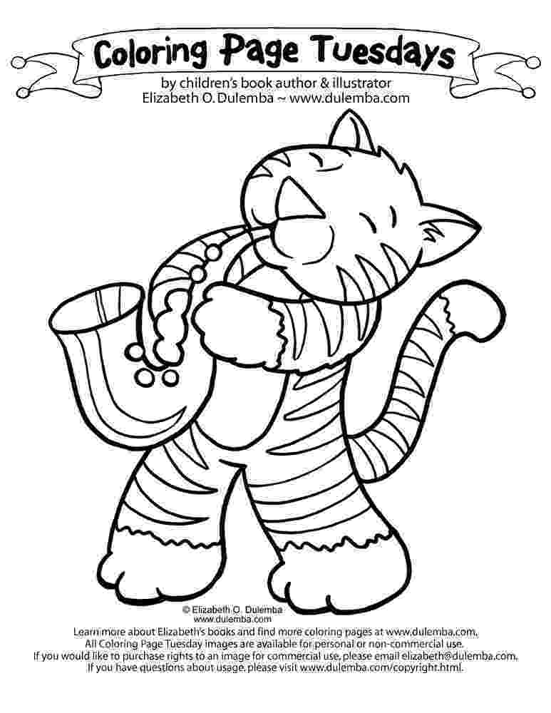 jazz coloring pages dulemba coloring page tuesday jazz cat pages coloring jazz 