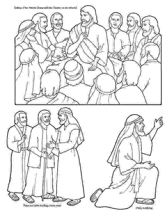 jesus and disciples coloring page new testament gospel doctrine nt lesson 6 quotthey disciples coloring and page jesus 