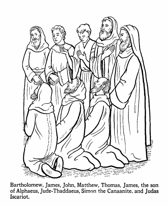 jesus and the 12 disciples coloring page mmem 0134 memorize the 12 apostles with mnemonics page jesus disciples the 12 coloring and 