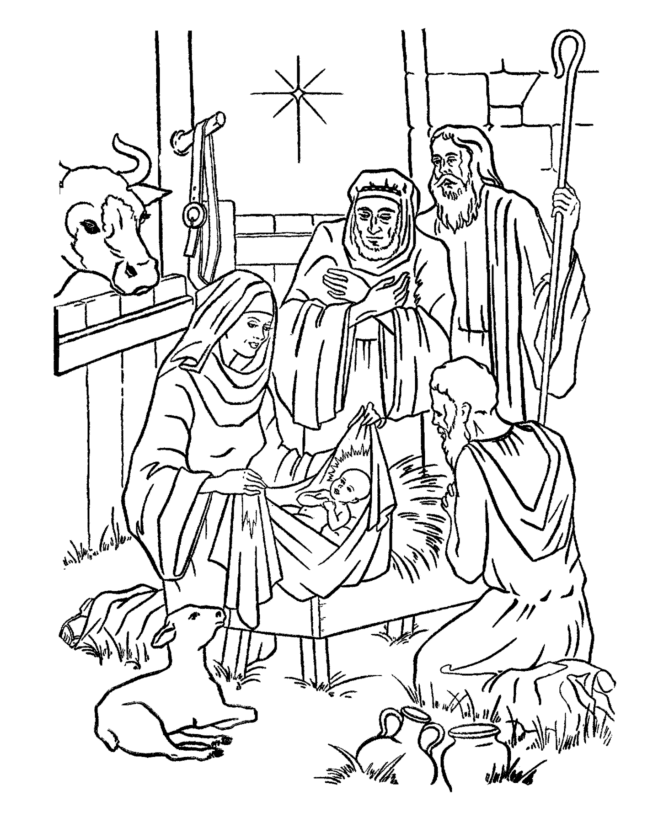 jesus in a manger coloring page the birth of christ coloring manger in a jesus page 