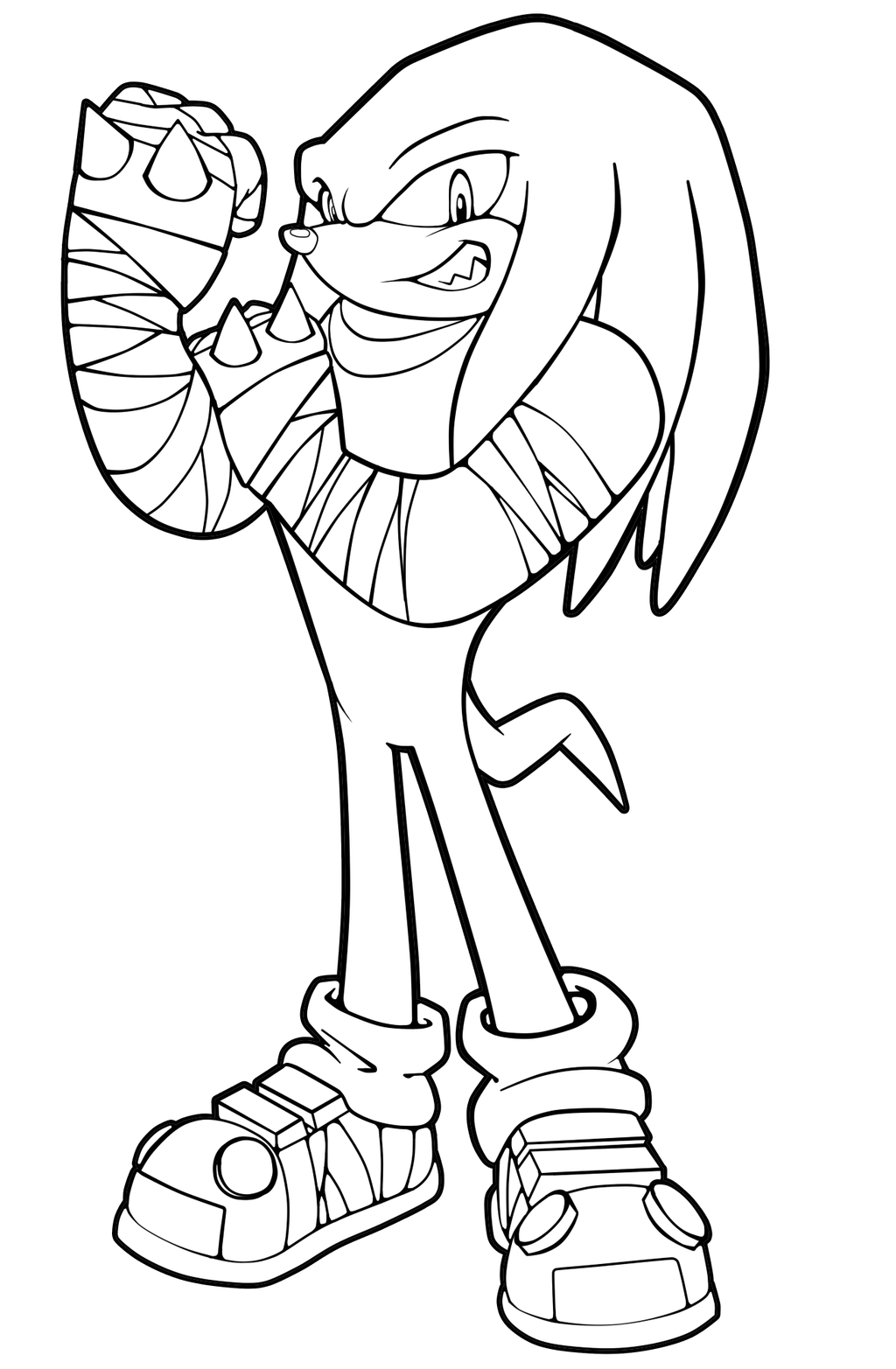 knuckles coloring pages knuckles boom sa style lineart by kyuubicore on deviantart knuckles coloring pages 