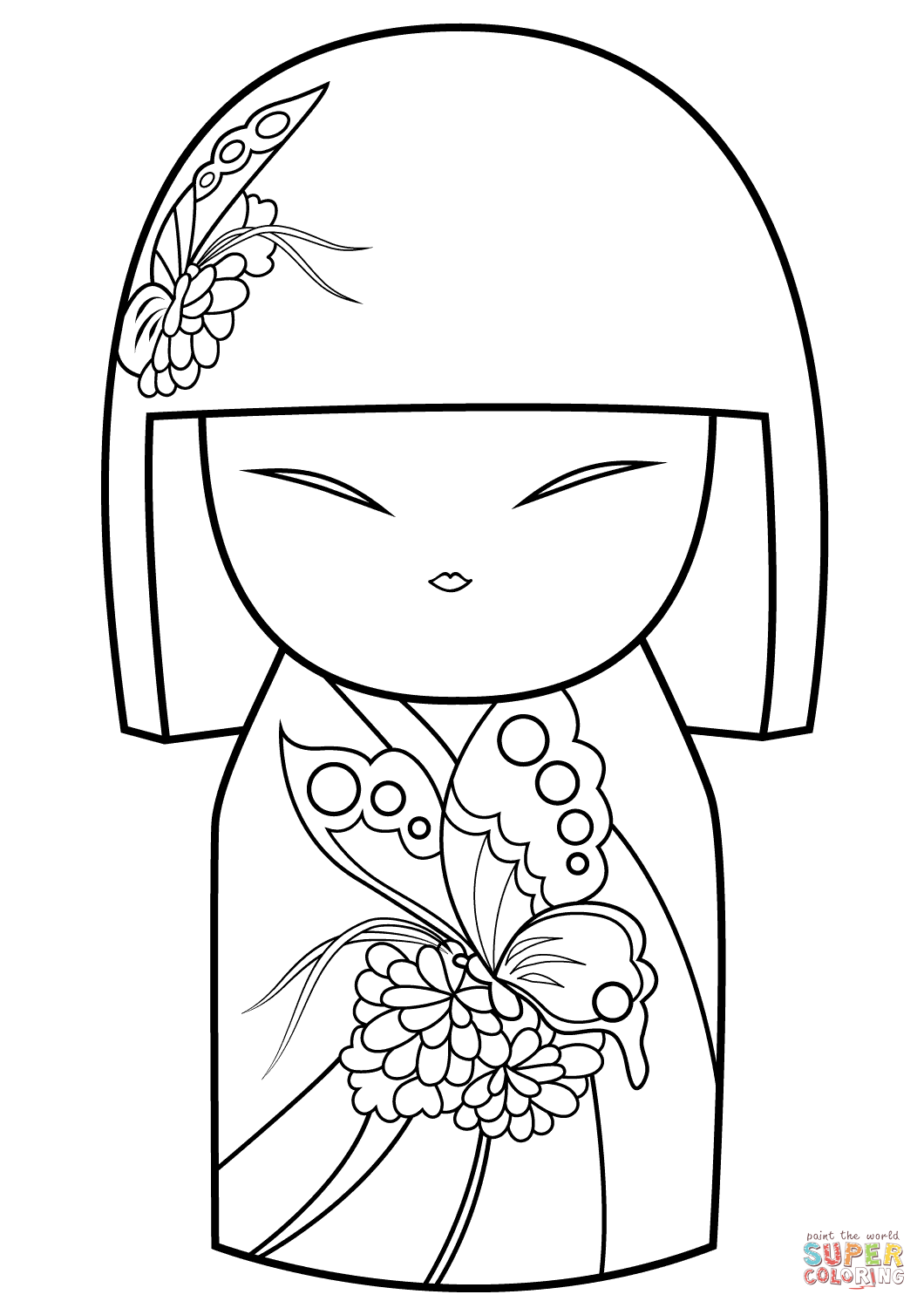 kokeshi dolls coloring pages kokeshi dolls coloring pages at getcoloringscom free kokeshi coloring pages dolls 