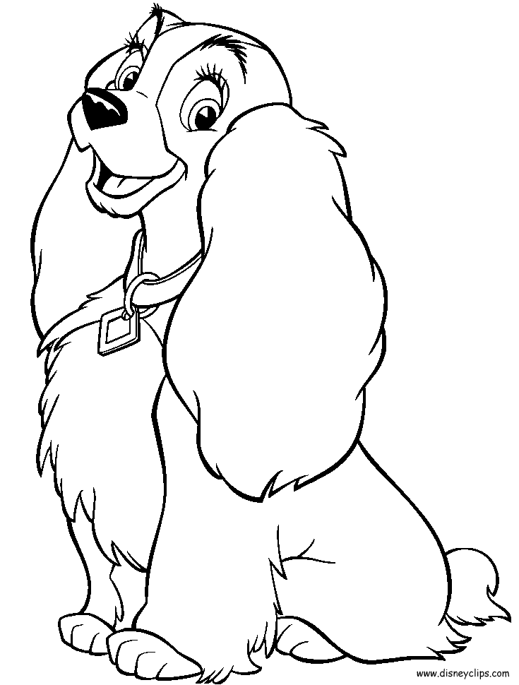 lady and the tramp coloring page lady and the tramp coloring page coloring home page tramp the lady and coloring 
