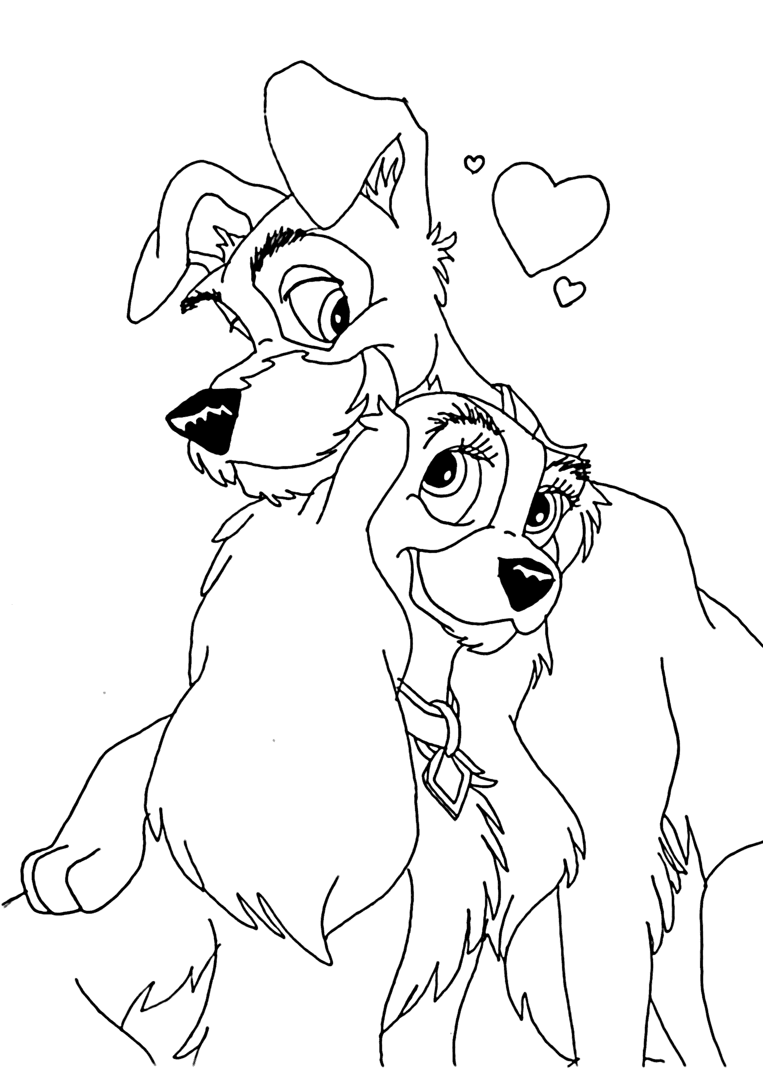 lady and the tramp coloring page lady and the tramp coloring pages disneyclipscom the and coloring page tramp lady 