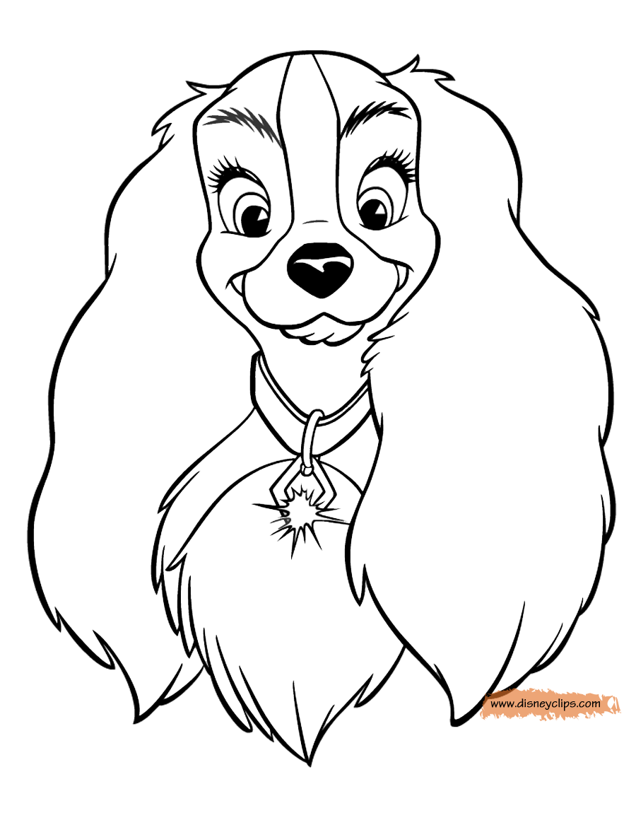 lady and the tramp coloring page lady and the tramp printable coloring pages disney lady the tramp page and coloring 