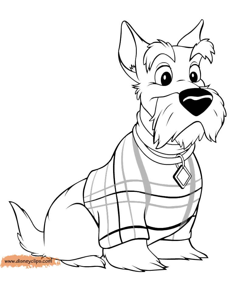 lady and the tramp coloring pages lady and the tramp coloring pages 2 disneyclipscom coloring the lady tramp pages and 