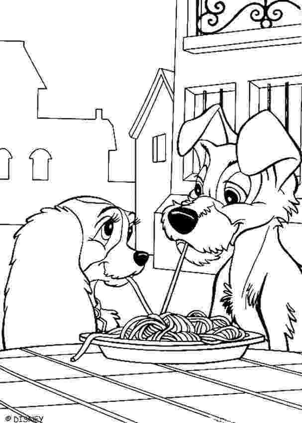 lady and tramp coloring pages lady tramp and puppies coloring pages hellokidscom coloring and pages tramp lady 
