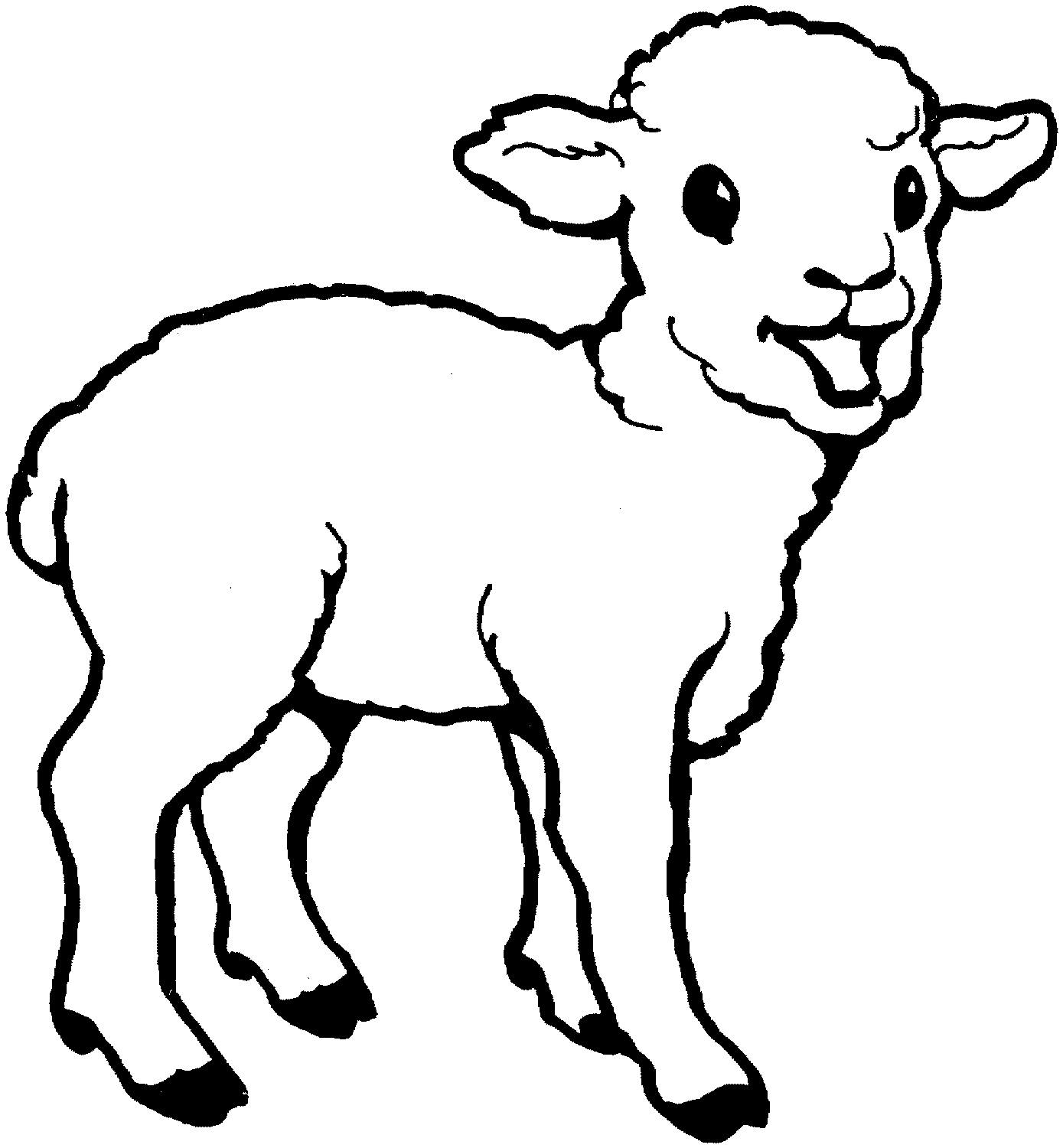 lamb color lamb coloring pages getcoloringpagescom lamb color 