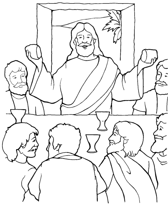 last supper coloring pages free bible activities for kids bible activities for kids pages supper coloring last 