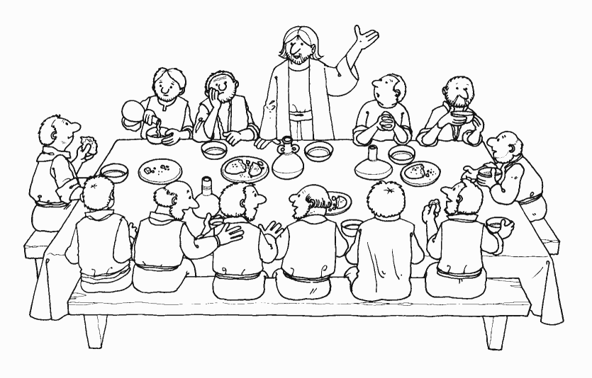 last supper coloring pages last supper coloring page bible jesus the lord39s coloring supper last pages 