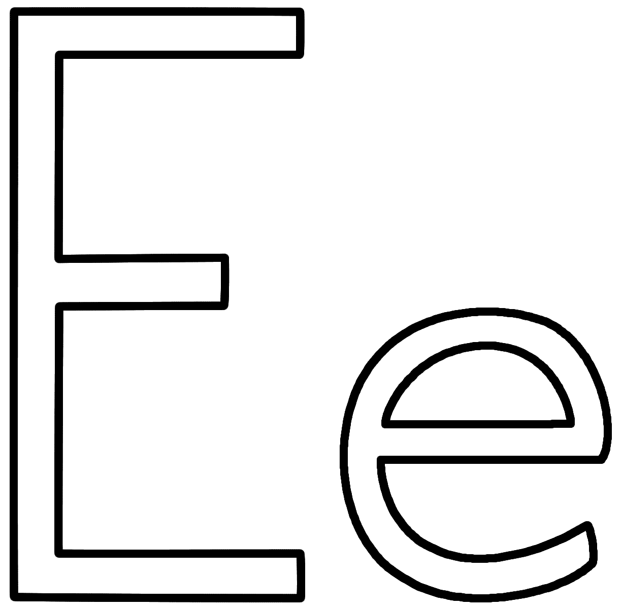 letter e to color letter e coloring pages getcoloringpagescom letter color e to 