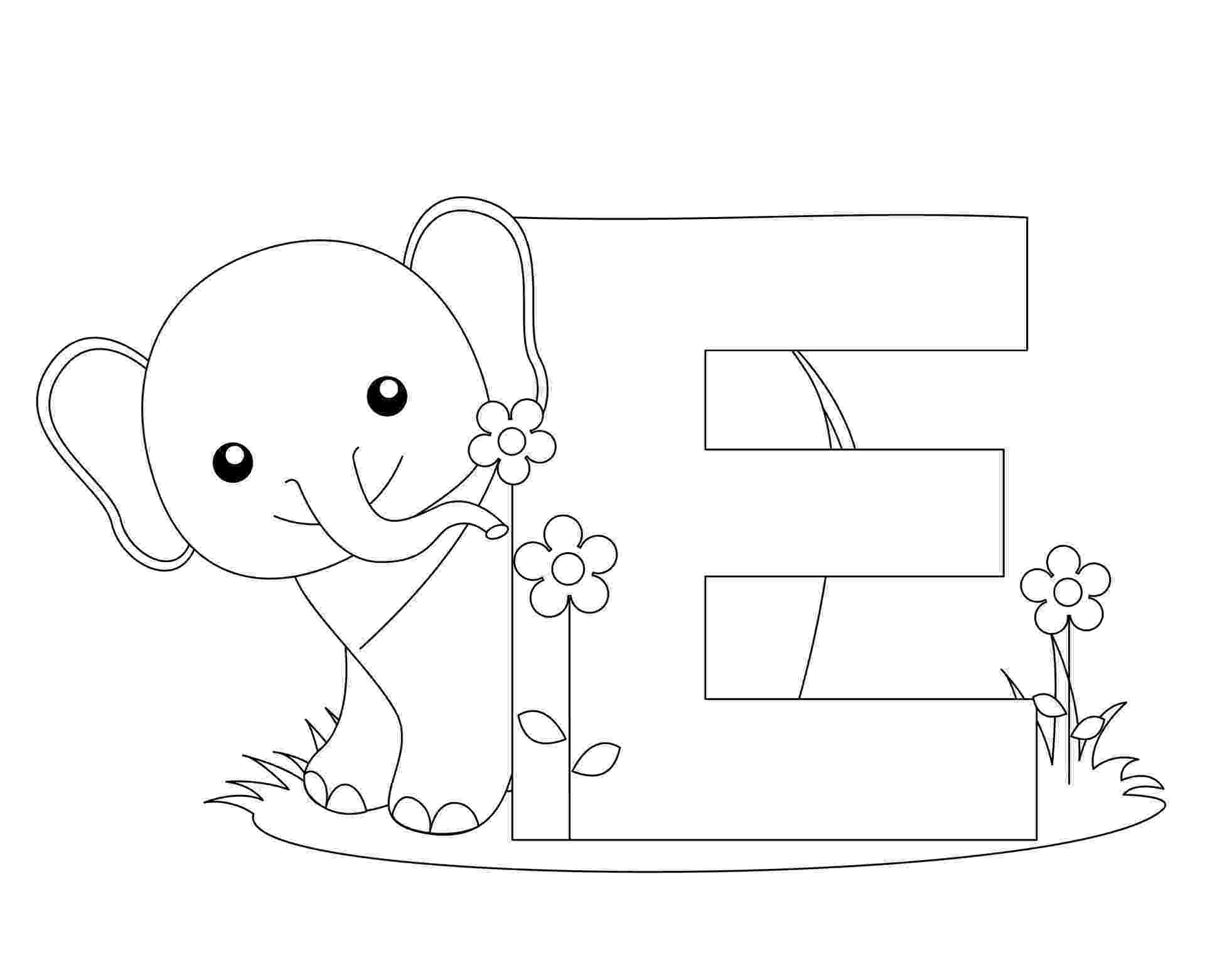 letter e to color letter e is for elephant coloring page free printable to color e letter 