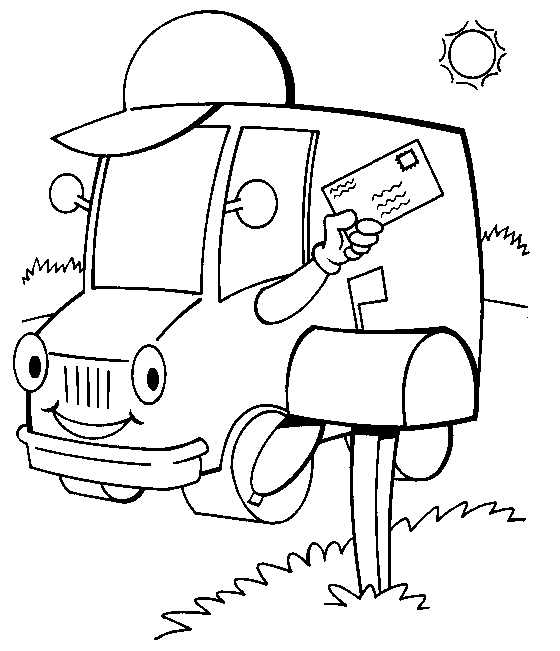 mail carrier coloring page bingo markercoloring pages for carrier coloring mail page 