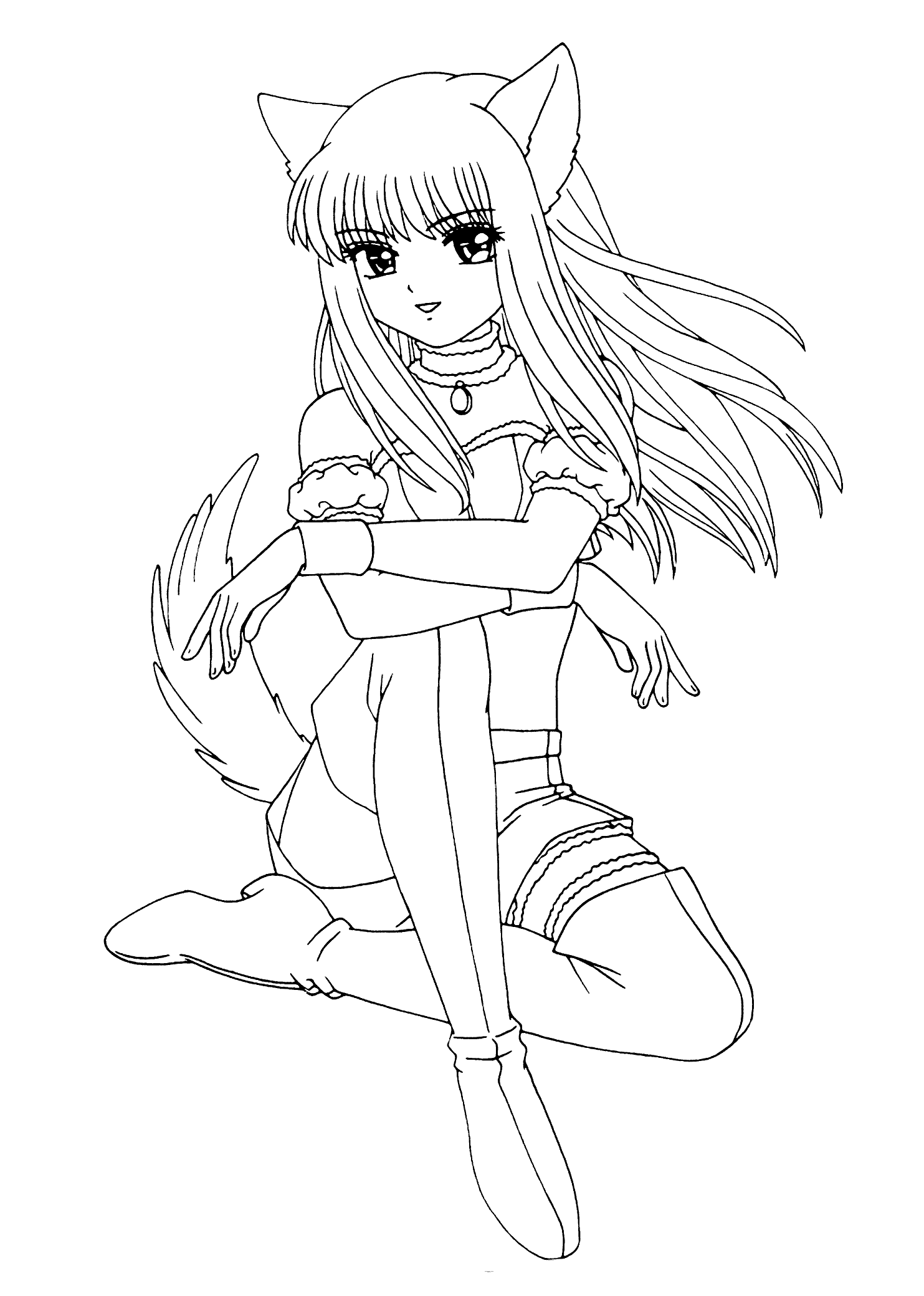 manga girl coloring pages manga coloring pages to download and print for free coloring manga pages girl 