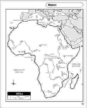 map of africa printable black and white physical map africa printable maps and skills sheets africa white of black printable and map 