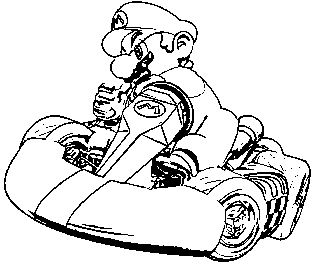 mario kart wii coloring pages print download mario kart coloring pages kart coloring pages mario wii 