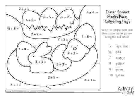 maths colouring sheets ks2 easter easter maths challenge by phil87 teaching resources tes ks2 easter maths sheets colouring 