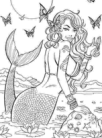 mermaid coloring pages for adults best mermaid coloring pages coloring books cleverpedia mermaid for adults coloring pages 