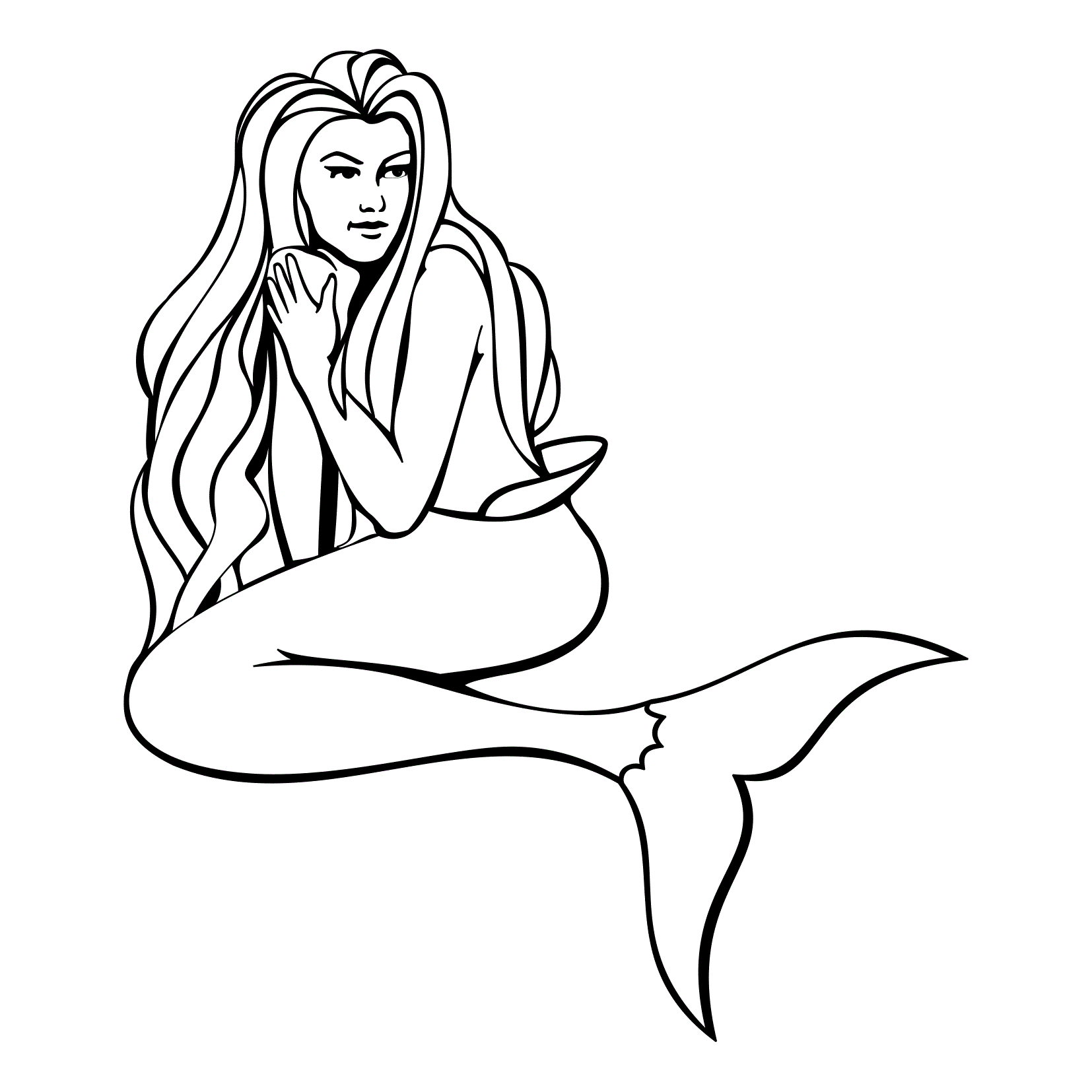 mermaids to draw free printable mermaid coloring pages for kids mermaid mermaids to draw 